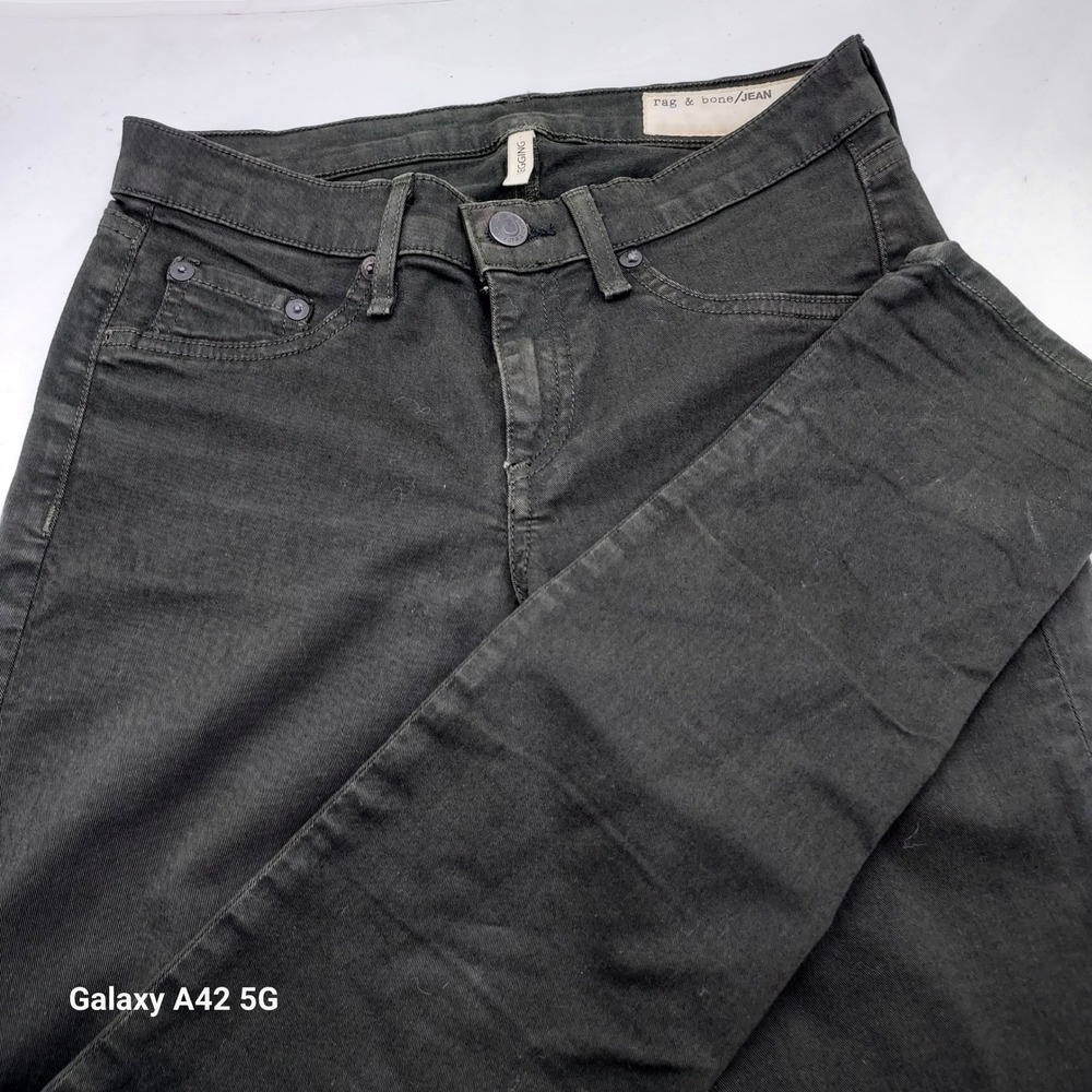 Rag & Bone JEAN Legging Skinny Pants Dark Olive Grey W15030026 Kids‎ Size 25
